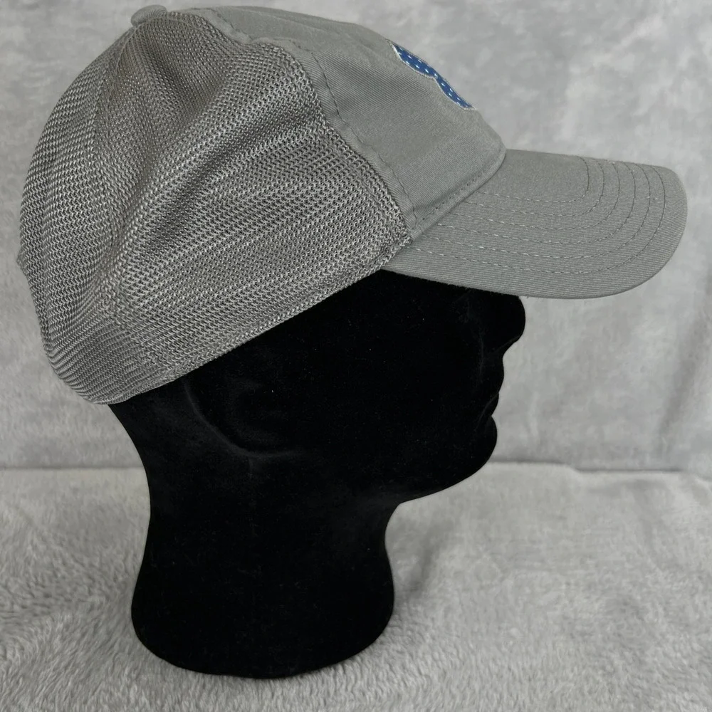 Under Armour American Flag Trucker Hat Gray Patriotic USA Mesh Snapback Cap